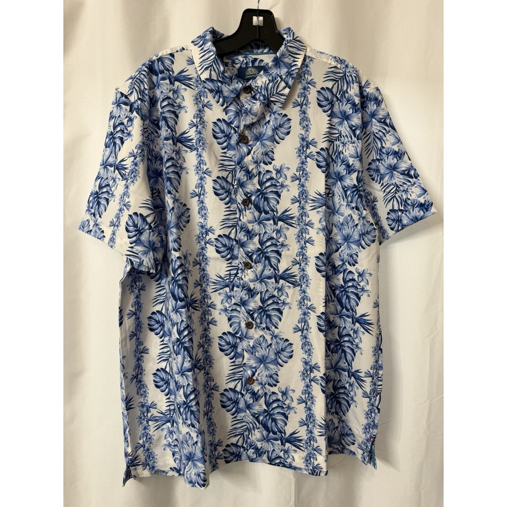 Havana Jim Hawaiian Short Sleeve Button Up Shirt Men's Medium NWT (MSRP $55) K27 - Picture 1 of 6